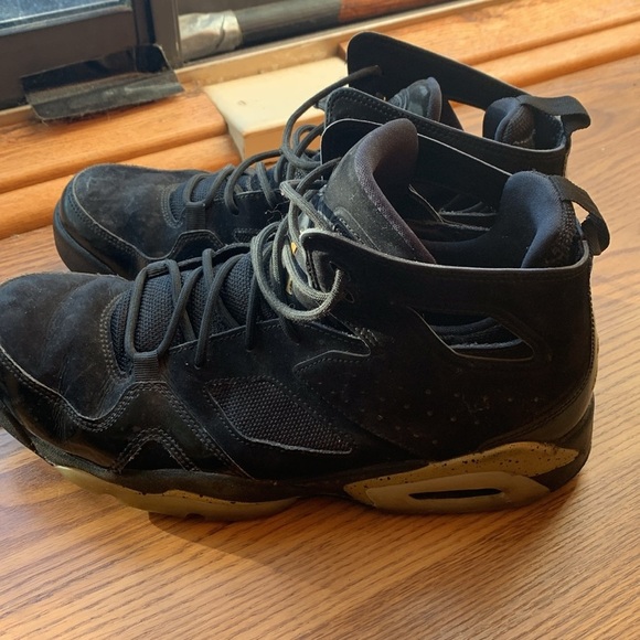 Jordan Flight Club ‘91 Black Gold Men’s Sneakers Shoes Size 8.5 Athletic main image 4